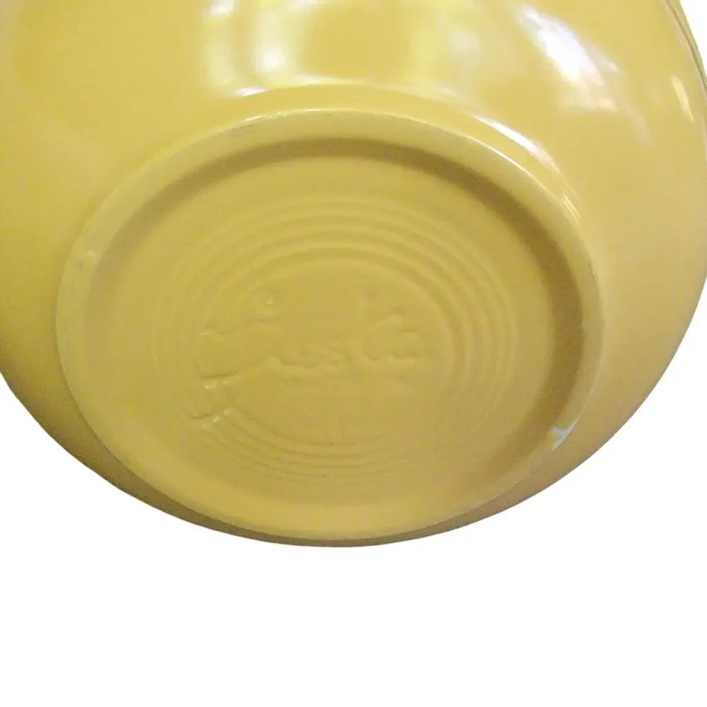 RARE! Vintage Fiestaware Original Yellow Unlisted Promotional Salad Bowl HLcoUSA